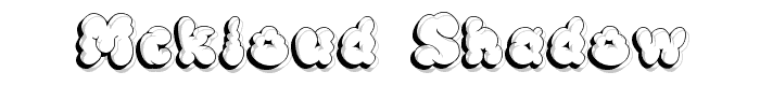 McKloud Shadow font